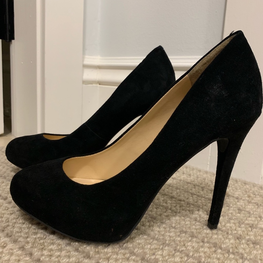 Black Suede Heels - Jessica Simpson - Size 9.5